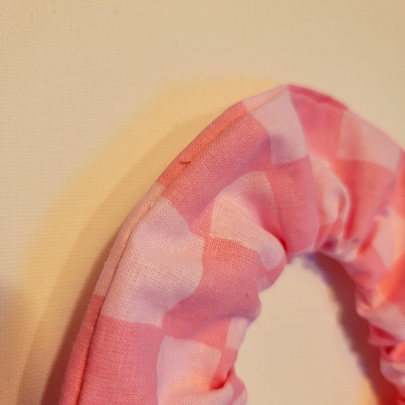 Pink Checkerboard Scrunchie - Picture 2 of 5